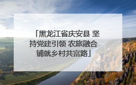 黑龙江省庆安县 坚持党建引领 农旅融合铺就乡村共富路